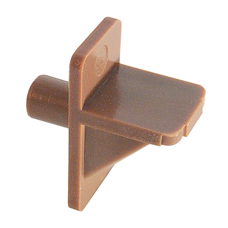 Shelf Support Pegs, 5 Mm. Diameter, Plastic, Brown (pack Of 8)